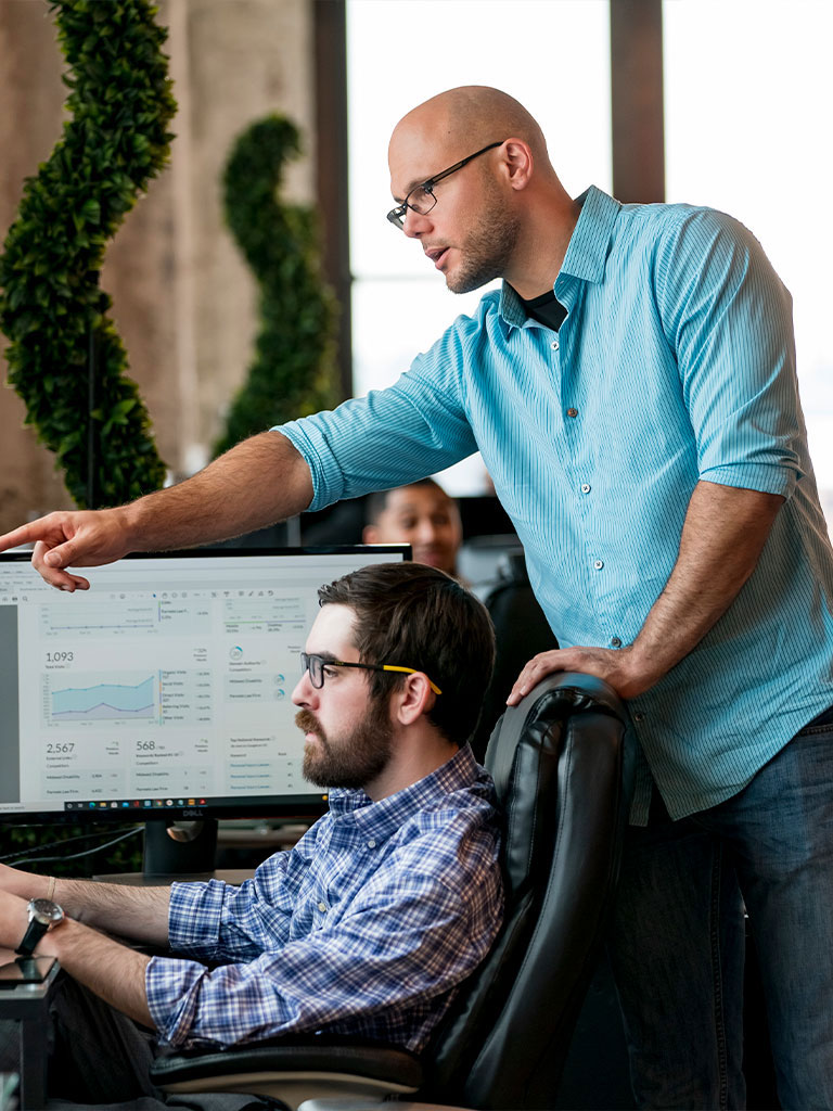 Hexxen team reviewing website analytics and SEO performance